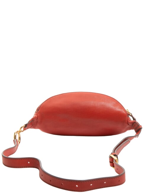 MARGHERITA  Sac banane en cuir cassis / or - Sacs pour Femme