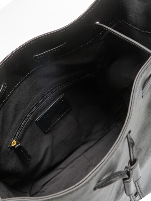 CARLOTTA Sac cartable en cuir avec poches black Gold - Sacs pour Femme