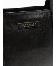 THE BRIDGE CARLOTTA Sac shopping en cuir black Gold - Sacs pour Femme - 3