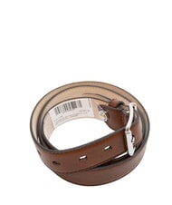THE BRIDGE BRUNELLESCHI  Ceinture en cuir Marron / Palladium - Ceintures - 3