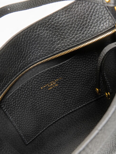 BLOOM Sac cabas à bandoulière en cuir Noir - Sacs pour Femme