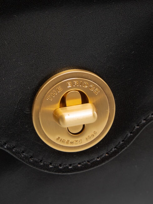 IRENE  Mini sac bandoulière en cuir black Gold - Sacs pour Femme