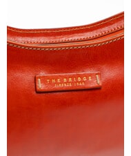 THE BRIDGE GIORGIA Sac bandoulière en cuir orange brûlé abb. or - Sacs pour Femme - 3