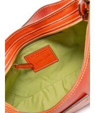 THE BRIDGE GIORGIA Sac bandoulière en cuir orange brûlé abb. or - Sacs pour Femme - 5