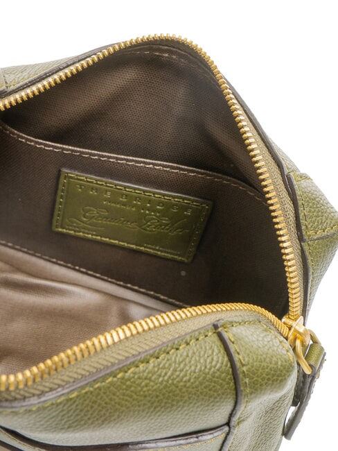 GEMMA  Trousse de beauté en cuir thym abb gold - Trousses