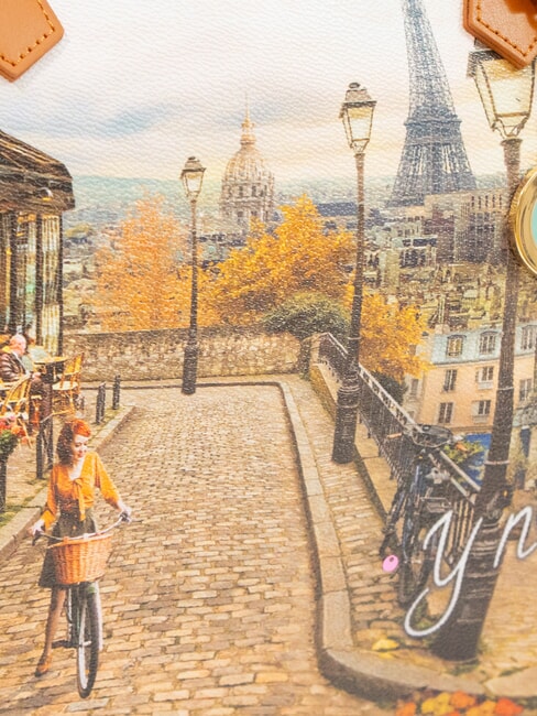 YESBAG Sac bandouli&egrave;re avec bandouli&egrave;re Paris romantique - Sacs pour Femme