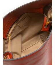 GIANNI CHIARINI OTTAVIA Sac à bandoulière en cuir rouge brique - Sacs pour Femme - 5