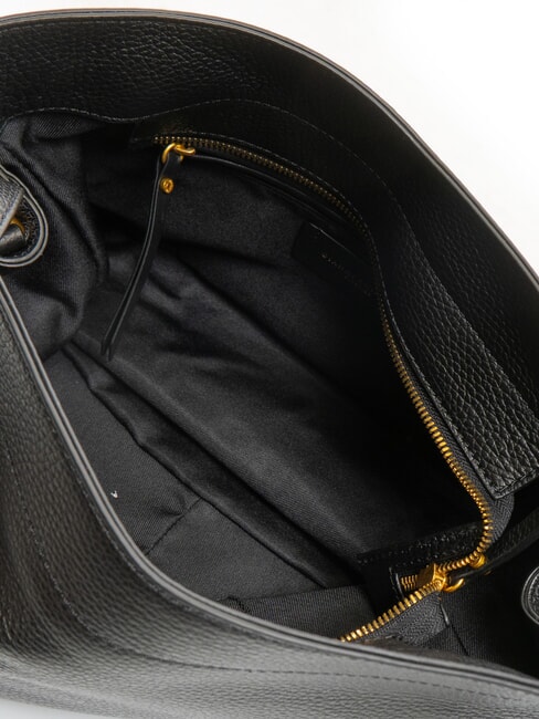 OTTAVIA Sac &agrave; bandouli&egrave;re en cuir Noir - Sacs pour Femme