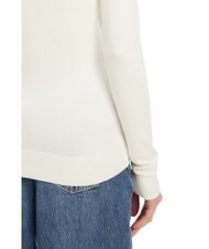 GUESS KENZIE LOGO Pull col V cremwhi - Chandails pour femmes - 4