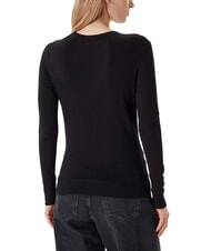 GUESS KIARA TRIANGLE LOGO Pull ras du cou avec strass - Chandails pour femmes