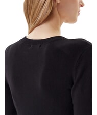 GUESS KENZIE LOGO Pull col V jetbla - Chandails pour femmes - 3