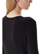 GUESS KIARA TRIANGLE LOGO Pull ras du cou avec strass jetbla - Chandails pour femmes - 3