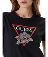 GUESS FLOWER BLING T-shirt avec imprimé et application jetbla - T-shirt - 3