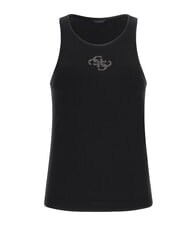 GUESS NEW SL ROUND GUENDALINA D&eacute;bardeur &agrave; logo strass&eacute; 4G jetbla - T-shirt - 4