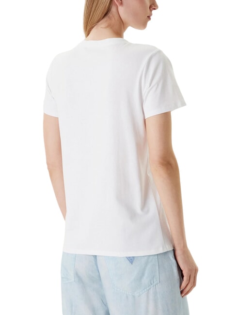 FLOWER BLING T-shirt avec imprimé et application blanc pur - T-shirt