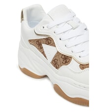 GUESS HAPYY4  Baskets Beige / Marron - Chaussures Femme - 3