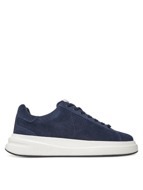 ELBA  Baskets en cuir bleu - Chaussures Homme