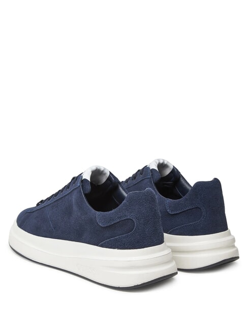 ELBA  Baskets en cuir bleu - Chaussures Homme