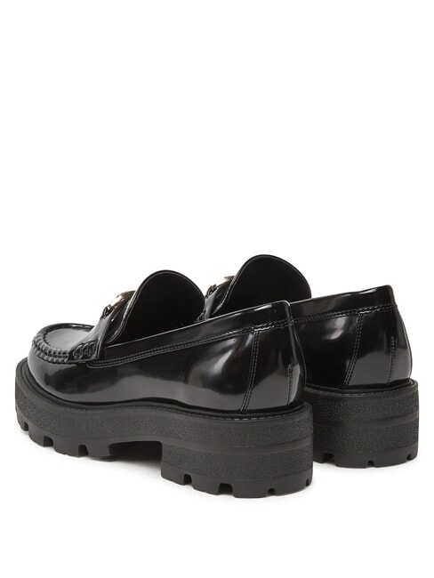 YANIKA Mocassins compens&eacute;s NOIR - Chaussures Femme