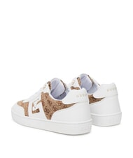 GUESS NOCHEE 2  Baskets Blanc / marron - Chaussures Femme - 3