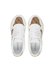 GUESS HAPYY4  Baskets Beige / Marron - Chaussures Femme - 5