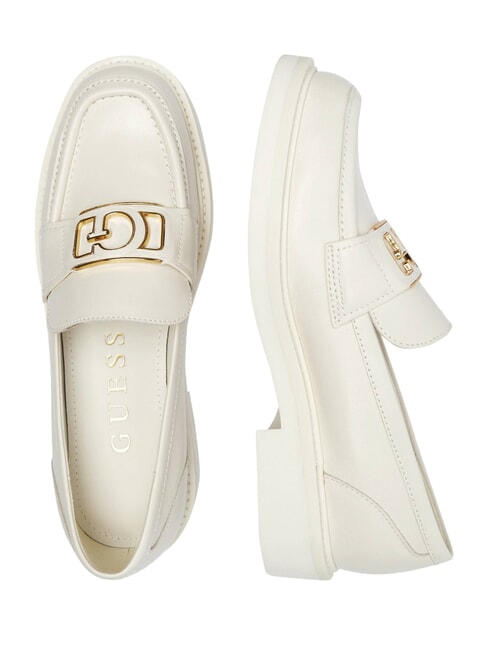 SHUTTLE  Mocassins en cuir ivoire - Chaussures Femme