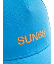 SUN68 LOGO Casquette de baseball en coton turquoise - Bonnets - 3