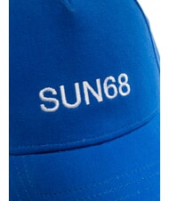 SUN68 LOGO Casquette de baseball en coton bleu - Bonnets - 3