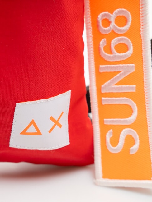 NYLON Sac en nylon avec poche rouge feu - Sacs en Bandoulières pour Homme