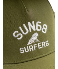 SUN68 LOGO Casquette de baseball militaire sombre - Bonnets - 3