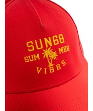 SUN68 LOGO Casquette de baseball rouge feu - Bonnets - 3