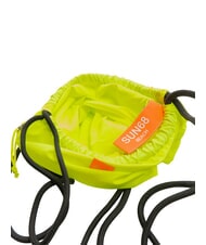 SUN68 NYLON Sac à dos à cordon jaune fluorescent - Sacs à dos pour l'École & les Loisirs - 6