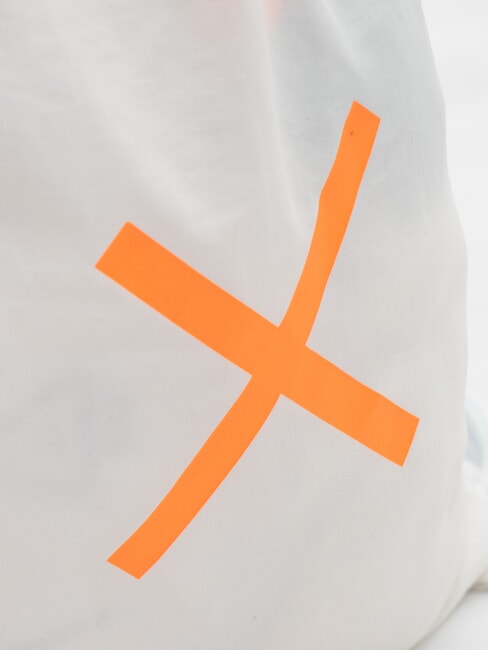 SHOE BAG Sac à chaussures blanc/orange fluorescent - Accessoires Voyage