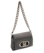 LIUJO LAPUFFY Micro sac bandoulière avec strass noir/acier - Sacs pour Femme - 2