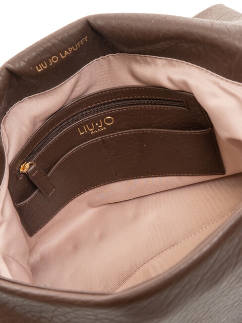 LAPUFFY Sac à bandoulière avec rabat lumière brune - Sacs pour Femme