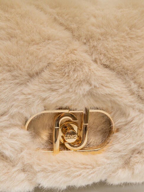 LAPUFFY Sac en peluche avec poignée en chaîne marbre - Sacs pour Femme