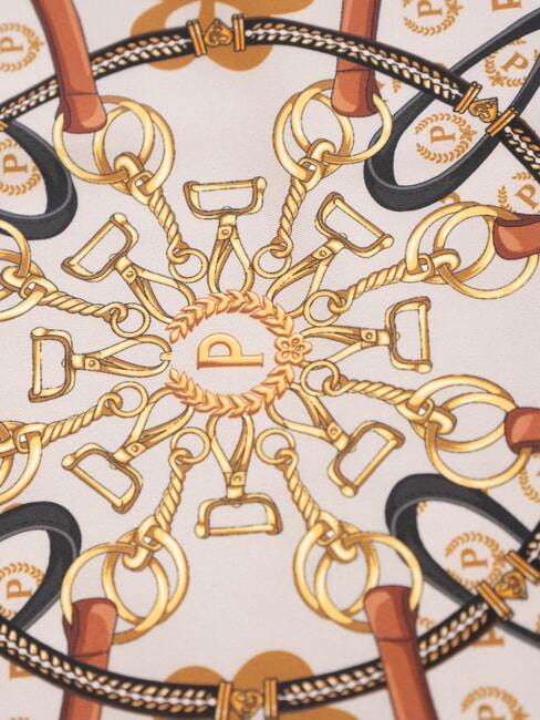 HEARTS TWILL Foulard chaîne marron - Écharpes