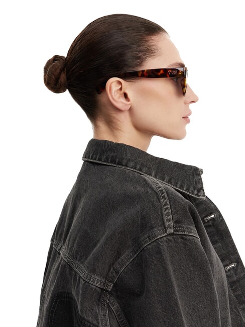 SQUARED OFF SHADES Lunettes de soleil tortue guépard - Lunettes femme