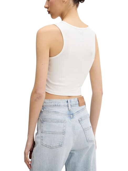 BLUR D&eacute;bardeur court &agrave; imprim&eacute; logo Guimauve - T-shirt