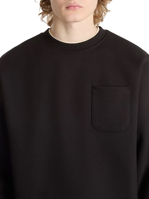 MTE LODGE Sweat-shirt à col rond noir - Pulls molletonnés