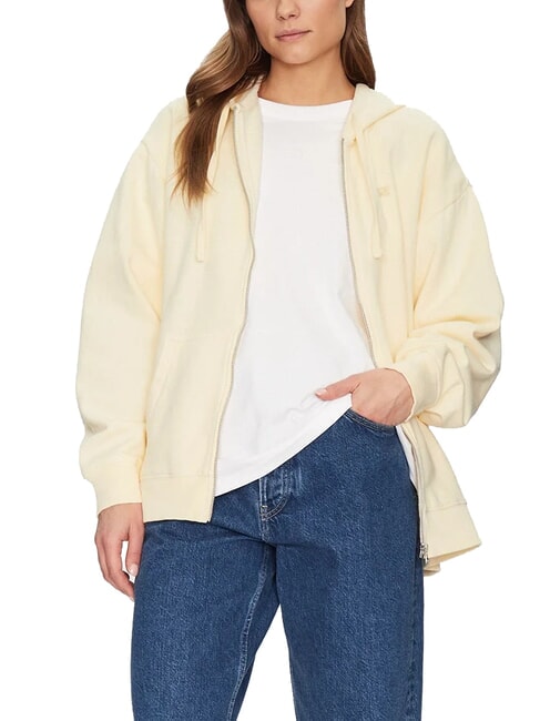 EVERYDAY Sweat à capuche entièrement zippé glaçage au citron - Sweat-shirts pour femmes