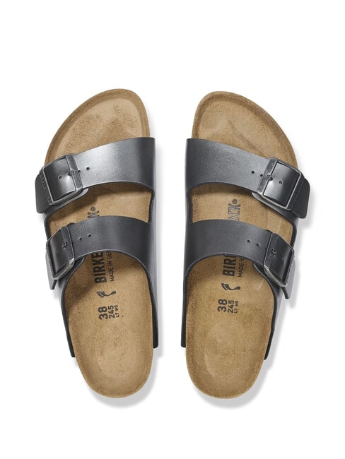 ARIZONA Sandale pantoufle métallique noir - Chaussures Femme