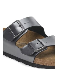 BIRKENSTOCK ARIZONA Sandale pantoufle métallique noir - Chaussures Femme - 5