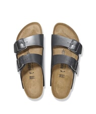 BIRKENSTOCK ARIZONA Sandale pantoufle métallique noir - Chaussures Femme - 4