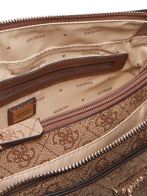 NOELLE 2 Sac à main avec bandoulière logo latte / marron - Sacs pour Femme