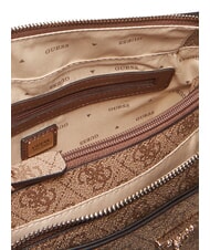 GUESS NOELLE 2 Sac à main avec bandoulière logo latte / marron - Sacs pour Femme - 4