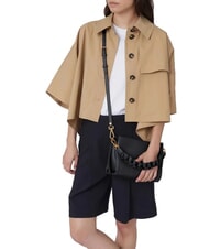 COCCINELLE BOHEME GRANA DOUBLE Sac à main, avec bandoulière, en cuir noir/cognac - Sacs pour Femme - 5