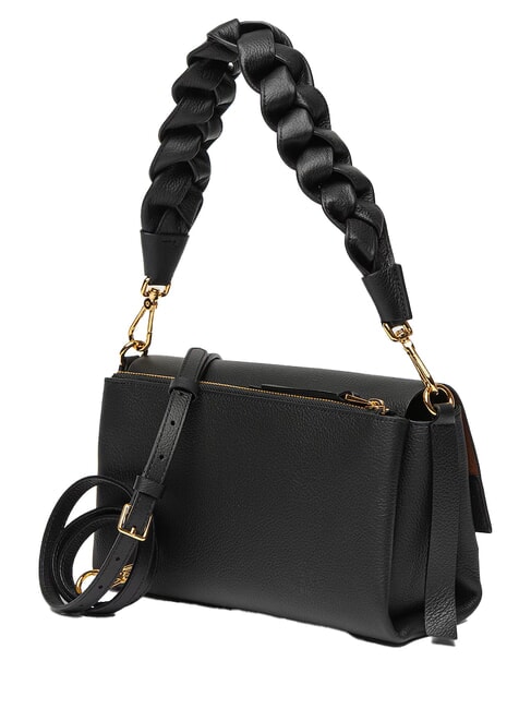 BOHEME GRANA DOUBLE  Sac &agrave; bandouli&egrave;re, avec bandouli&egrave;re noir/cognac - Sacs pour Femme