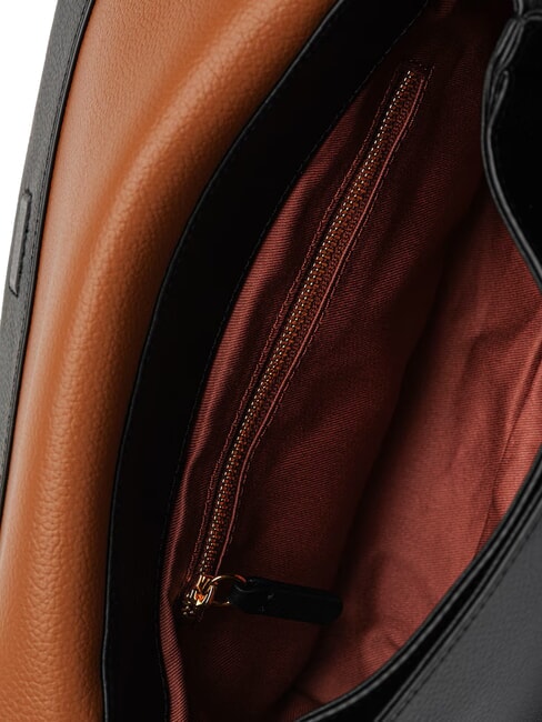 BOHEME GRANA DOUBLE  Sac &agrave; bandouli&egrave;re, avec bandouli&egrave;re noir/cognac - Sacs pour Femme