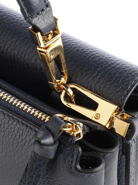 ARLETTIS Mini sac en cuir texturé bleu nuit - Sacs pour Femme